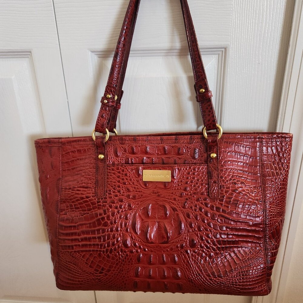 Brahmin Burgundy Tote